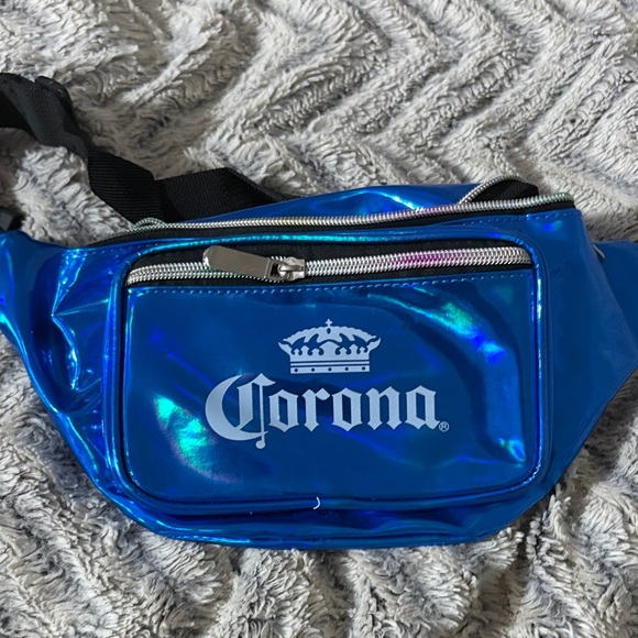 Corona Handbags - Corona Iridescent Blue Belt Bag